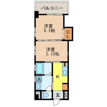 ウィング壱号舘の物件間取画像